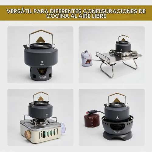 Vista 5 de ALOCS Hervidor de campamento ligero de 1.1 L