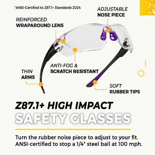 Vista 4 de TradeSmart All-in-One Shooting Ear Protection - Comfort+ NRR 28 Earmuffs, Glasses & Earplugs + Carry Case
