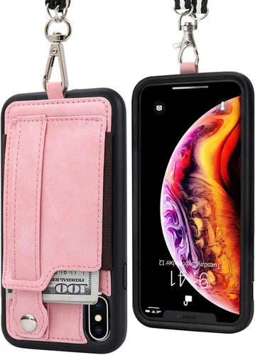 Vista 18 de TOOVREN Funda tipo cartera para mujeres y hombres con tarjetero de cuero (gris, funda para iPhone XR de 6.1 pulgadas)