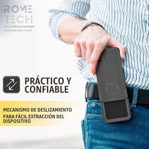 Vista 5 de Funda diseñada para iPhone 12 Mini con funda de clip para cinturón