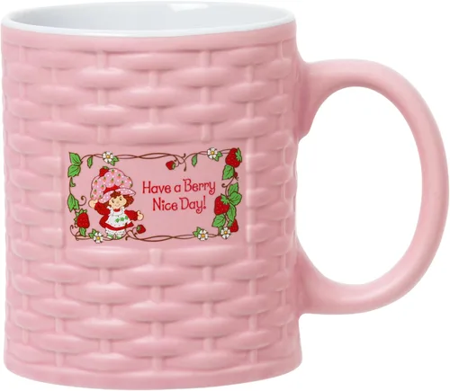 Vista 35 de Silver Buffalo Strawberry Shortcake Bake the World a Better Place - Taza ancha de cerámica con leche, 17 onzas