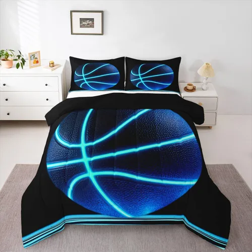 Vista 33 de Erosebridal Juego de edredón de béisbol tamaño individual, juegos de ropa de cama deportiva para niños, edredones y juegos de ropa de cama de nido