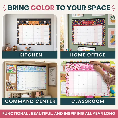 Vista 7 de bloom daily planners Calendario de escritorio 2026-2027 – Calendario de pared grande del año académico (julio de 2026 a julio de 2027) – 21 x 16