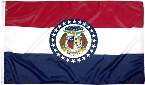 Vista 33 de FlagSource Bandera del estado de Alabama, material de nailon 200D con certificación FMAA, resistente, fabricada en Estados Unidos, resistente a