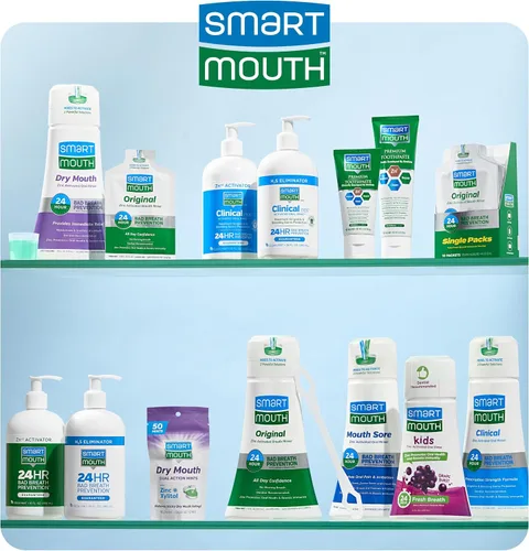 Vista 6 de SmartMouth Enjuague bucal activado original y pasta de dientes de zinc anticaries de primera calidad, aliento fresco instantáneo, sin alcohol, 10
