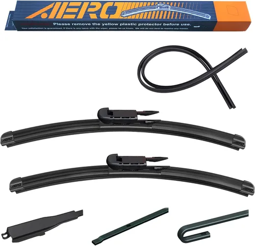 Vista 15 de AERO Avenger - Limpiaparabrisas prémium de 24 + 22 pulgadas para todas las estaciones, repuesto del fabricante original del equipo original