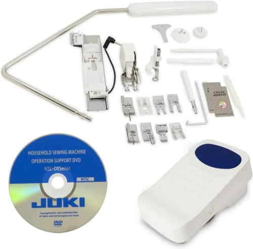 Vista 9 de Juki Máquina de coser HZL-DX7 con 287 patrones de puntada y 4 fuentes