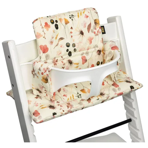 Vista 12 de UKJE Cojín Compatible con Stokke Tripp Trapp (Modelo Antiguo y Nuevo) 2 Piezas Limpiable y Lavable a 86°F Algodón Certificado Oeko-Tex Funda