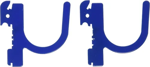 Vista 8 de Wall Control 10-UH-003 B Gancho en U ranurado para tablero de clavijas Wall Control solamente, 3 pulgadas, negro