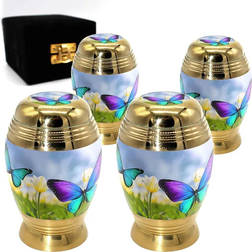 Vista 14 de Aurora Borealis Urna de cremación para cenizas para adultos, hombres y mujeres, Urnas de cremación personalizadas para cenizas humanas, urnas