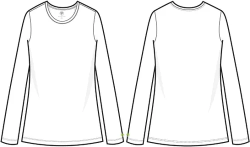Vista 10 de Curación manos Melissa Negro playera de manga larga
