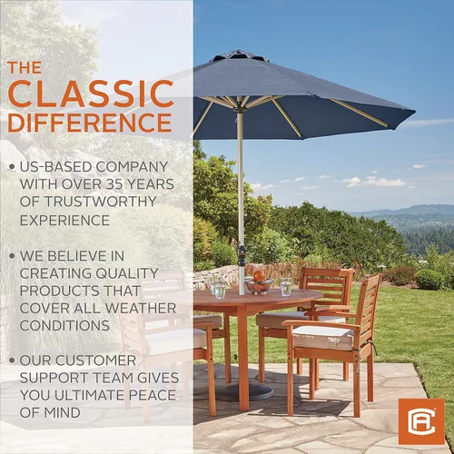 Vista 4 de Classic Accessories Montlake FadeSafe FadeSafe - Cojín de respaldo para silla de patio, 25 x 15 x 4 pulgadas, helecho jaspeado