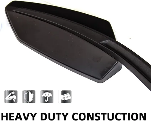 Vista 5 de Espejos retrovisores universales negros para motocicleta con 0.394 in y 0.315 in compatibles con Honda Grom Yamaha Kawasaki y más