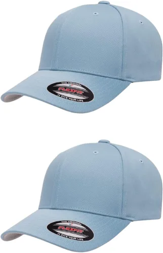 Vista 70 de Gorra de béisbol Flexfit Wooly Combed Premium de 6 paneles estructurada Ajuste elástico Paquete al por mayor disponible Negro