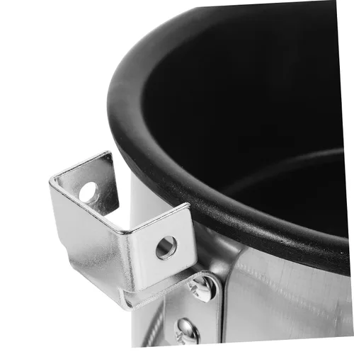Vista 3 de PRETYZOOM Hervidor de palomitas de maíz de aluminio de 8 onzas, accesorio de máquina de reemplazo de olla antiadherente