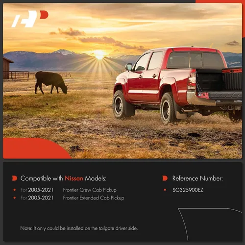 Vista 3 de A-Premium Soporte de Gas de Asistencia de Elevación de Compuerta Trasera Izquierda Compatible con Nissan Frontier 2005-2021