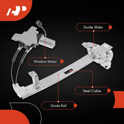 Vista 6 de A-Premium Elevalunas eléctrico con motor compatible con Pontiac Grand Prix 1997-2003 Sedan trasero izquierdo del lado del conductor