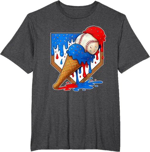 Vista 14 de Camiseta de béisbol desgastada para niños y jóvenes