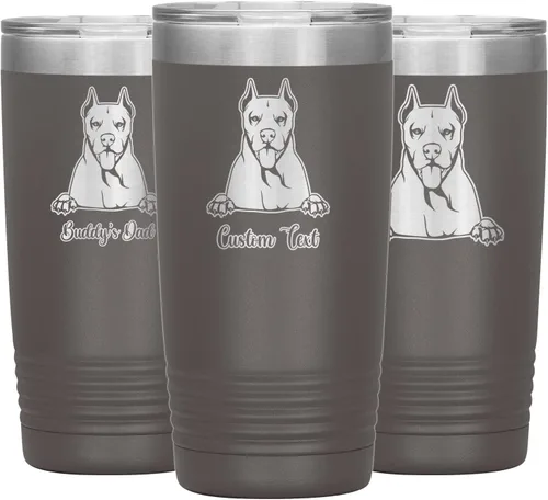Vista 25 de Personalized Dogo Argentino Dog Mom Dad Tumbler, Dogo Argentino Mommy Daddy Coffee Tumbler, Dogo Argentine Mastiff Christmas Women Men Present, Dog