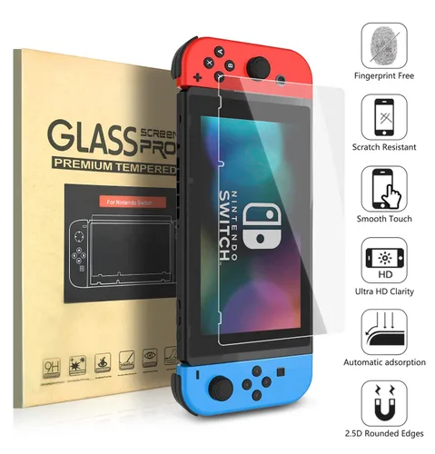 Vista 5 de Accessories Bundle for Nintendo Switch, Kit with Carrying Case,Protective Case with Screen Protector,Compact Playstand,Game Case,Joystick