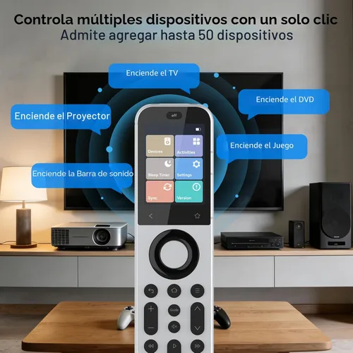 Vista 6 de SofaBaton X2 Control remoto universal con Hub y base de carga, pantalla táctil, control remoto inteligente todo en uno con actividades