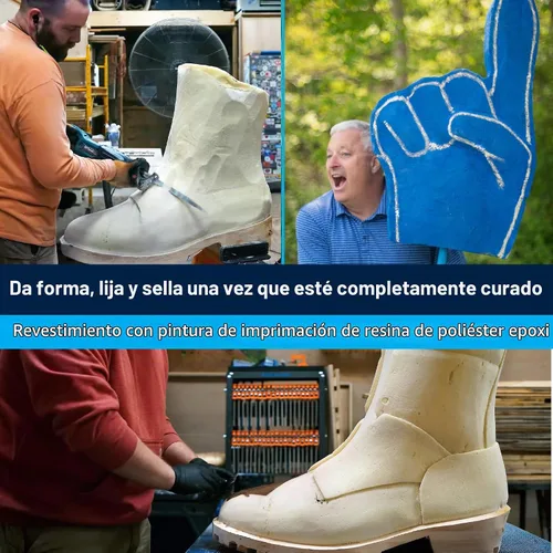 Vista 8 de Juego de espuma de poliuretano líquido con densidad de 6 lb, célula cerrada para flotación y refuerzo de TotalBoat