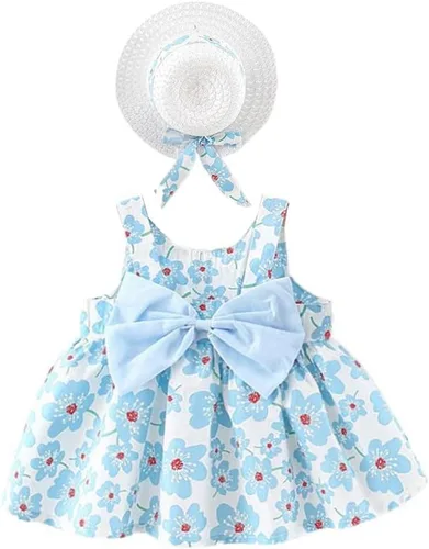 Vista 21 de Vestido tutú de verano para niñas pequeñas, sin espalda, vestido de princesa para fiesta de cumpleaños, vestido de verano con lazo floral
