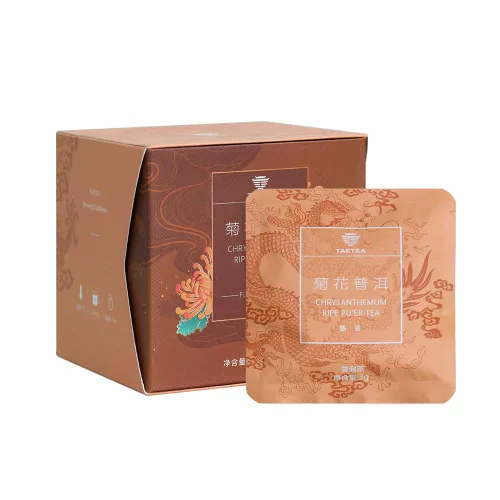Vista 9 de TAETEA Puerh - Bolsas de té, paquete surtido de bolsitas de té Pu-erh con té Puerh fermentado envejecido, hojas sueltas, 12 bolsas (jazmín)