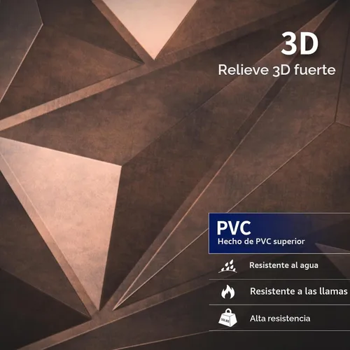 Vista 3 de Art3dwallpanels Los paneles de pared 3D diamante, cobre antiguo del PVC