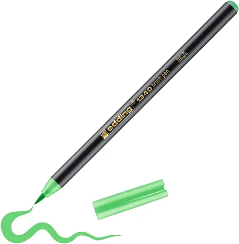 Vista 25 de edding 1340 pincel - azul - 1 bolígrafo - punta de pincel flexible - rotulador para pintar, escribir y dibujar - diarios de viñetas, letras a mano