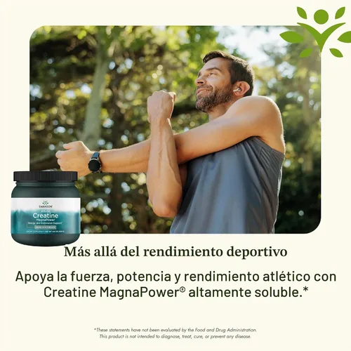 Vista 5 de Swanson 100% creatina pura MagnaPower - Quelato de creatina de magnesio - 10.58 oz (10.6 onzas) Pwdr - 60 porciones