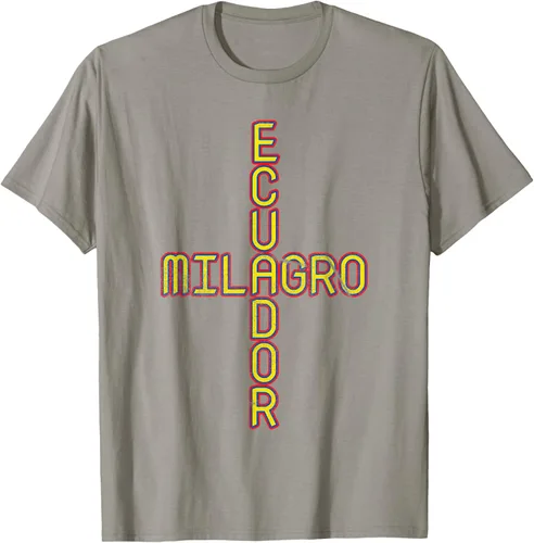 Vista 23 de Milagro Ecuador Travel, Orgullo, Bandera de Ecuador, Camiseta Milagro, Negro