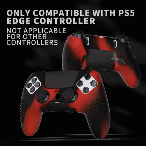 Vista 20 de PlayVital 3D Studded Edition Anti-Slip Silicone Cover Case for ps5 Edge Controller, Soft Rubber Protector Skin for ps5 Edge Wireless Controller with
