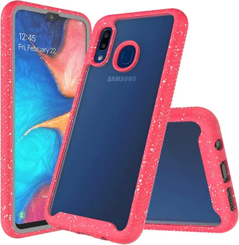 Vista 8 de Funda protectora transparente de cuerpo completo resistente con protector de pantalla integrado a prueba de golpes, diseñada para Samsung Galaxy A30