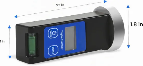 Vista 6 de Herramienta Universal de Alineación de Ruedas, Medidor Digital Magnético de Caster Camber, Herramienta de Alineación de Camber LCD para Automóvil