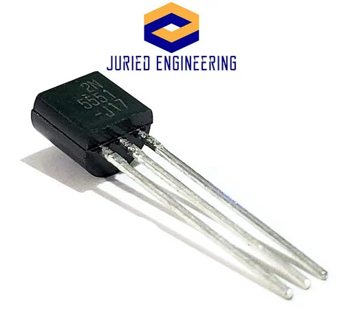Vista 5 de 2N5551 Transistor único bipolar (BJT), NPN, 160 V, 150 MHz, 625 mW, 600 mA, 80 hFE (paquete de 5)