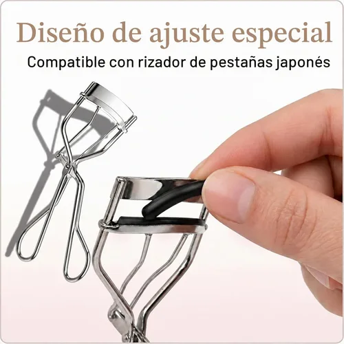 Vista 4 de Compatible con almohadillas de repuesto para rizadores de pestañas Recambios de repuesto de silicona solo aptos para almohadillas de repuesto