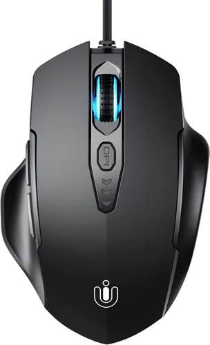 Vista 8 de Uineer Wired Mouse, USB-A Computer Mouse with 6 Buttons,Adjustable