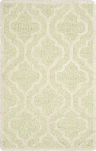 Vista 21 de SAFAVIEH Cambridge Collection CAM132E - Alfombra decorativa de lana marroquí de primera calidad, 2 x 3 pies, color negro y marfil