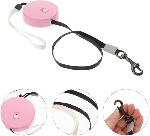 Vista 4 de TEHAUX Retractable Dog Leash for Dogs Adjustable Outdoor Walking Leash with Rope Comfortable Handle Random
