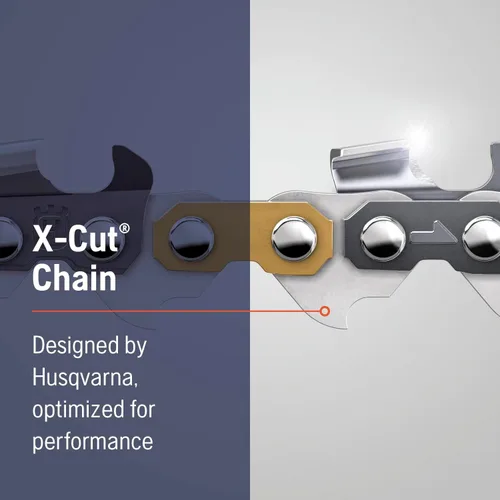 Vista 4 de Husqvarna X-Cut S93G - Cadena de motosierra de 18 pulgadas, paso de 0.3/8 pulgadas, calibre de .050 pulgadas, 62 eslabones de transmisión, reemplazo