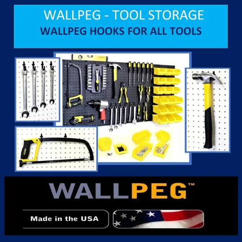 Vista 5 de WallPeg Contenedores para tablero de clavijas (contenedores de 6" y 5")