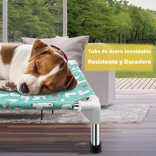 Vista 2 de Cama elevada para perros pequeños, uso en interiores y exteriores para mascotas pequeñas