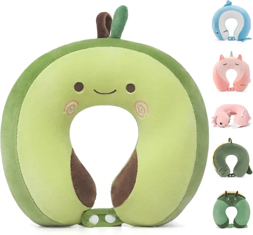 Vista 11 de Almohada de cuello de viaje de espuma viscoelástica para adolescentes y Pingüino