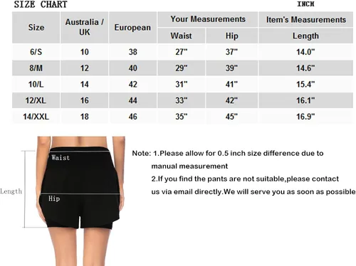 Vista 7 de Tremaker Pantalones cortos de entrenamiento 2 en 1 para mujer, cintura alta, gimnasio, yoga, trotar, atléticos con bolsillos