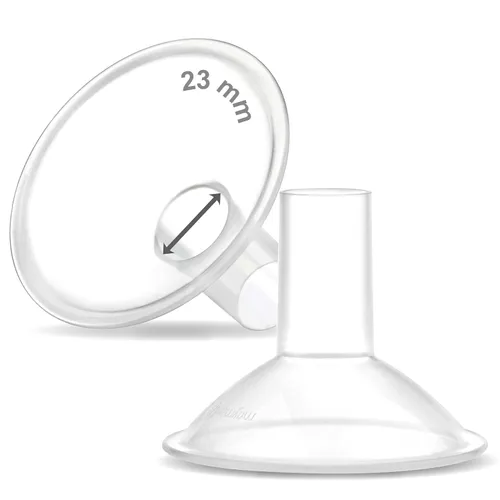 Vista 54 de Maymom MyFit Crater Series - Protector de pecho pequeño de 0.394 in con diseño de dos piezas compatible con piezas de bomba Medela; reemplazo
