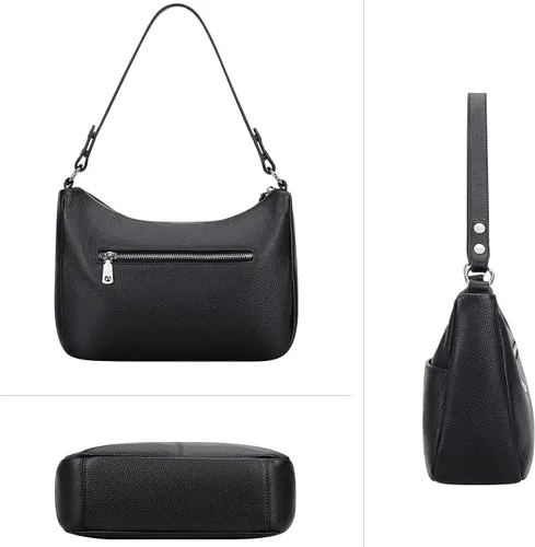 Vista 8 de Over Earth Bolsos de cuero suave para mujer, bolsos cruzados, multibolsillos, bolsas de hombro, bolsa de mensajero, tamaño mediano
