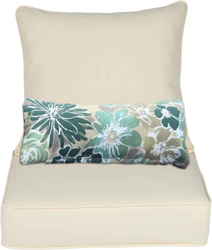 Vista 21 de Aoodor Cojín para Silla al Aire Libre, 55.9 x 61 cm Resistente al Agua, Resistente a la Decoloración, Cojines de Asiento de Patio de Olefina