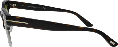 Vista 3 de Tom Ford FT0597 52N Harry-02 Havana Retro Gafas de sol para hombre