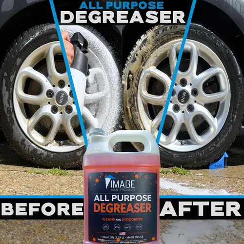Vista 8 de Image Wash - Desengrasante espumoso multiusos en espray resistente para quitar grasa y aceite para bahías de motor, neumáticos, encimeras de cocina